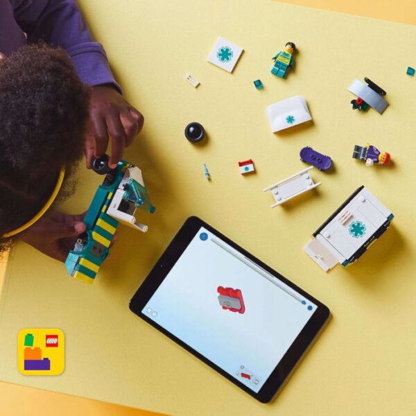 Ambulancia de emergencias juguete educativo Montessori de LEGO City - Imagen 4