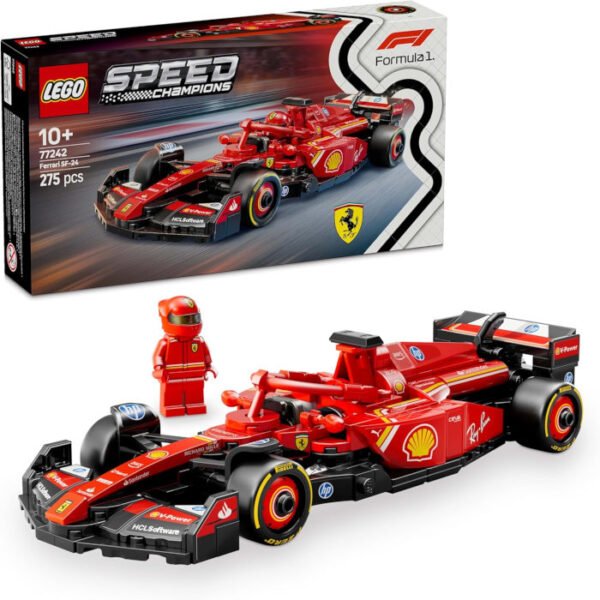 Coche de Carreras Ferrari SF-24 F1 de LEGO Speed