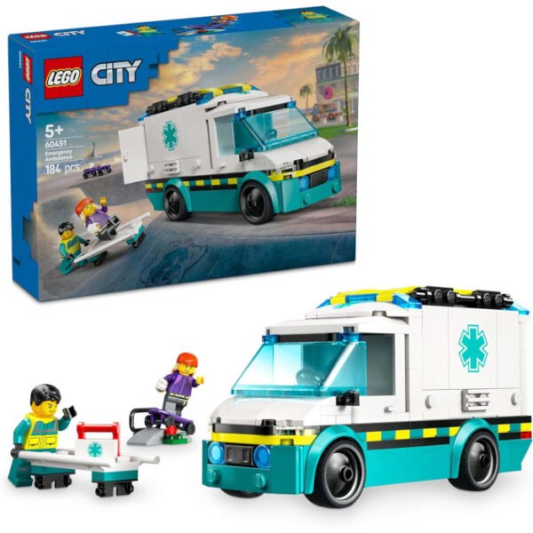 Ambulancia de emergencias juguete educativo Montessori de LEGO City