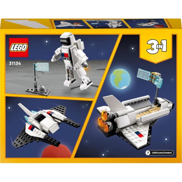 3 en 1 Lanzadera espacial o figura de astronauta o nave de juguete LEGO Creator - Imagen 7